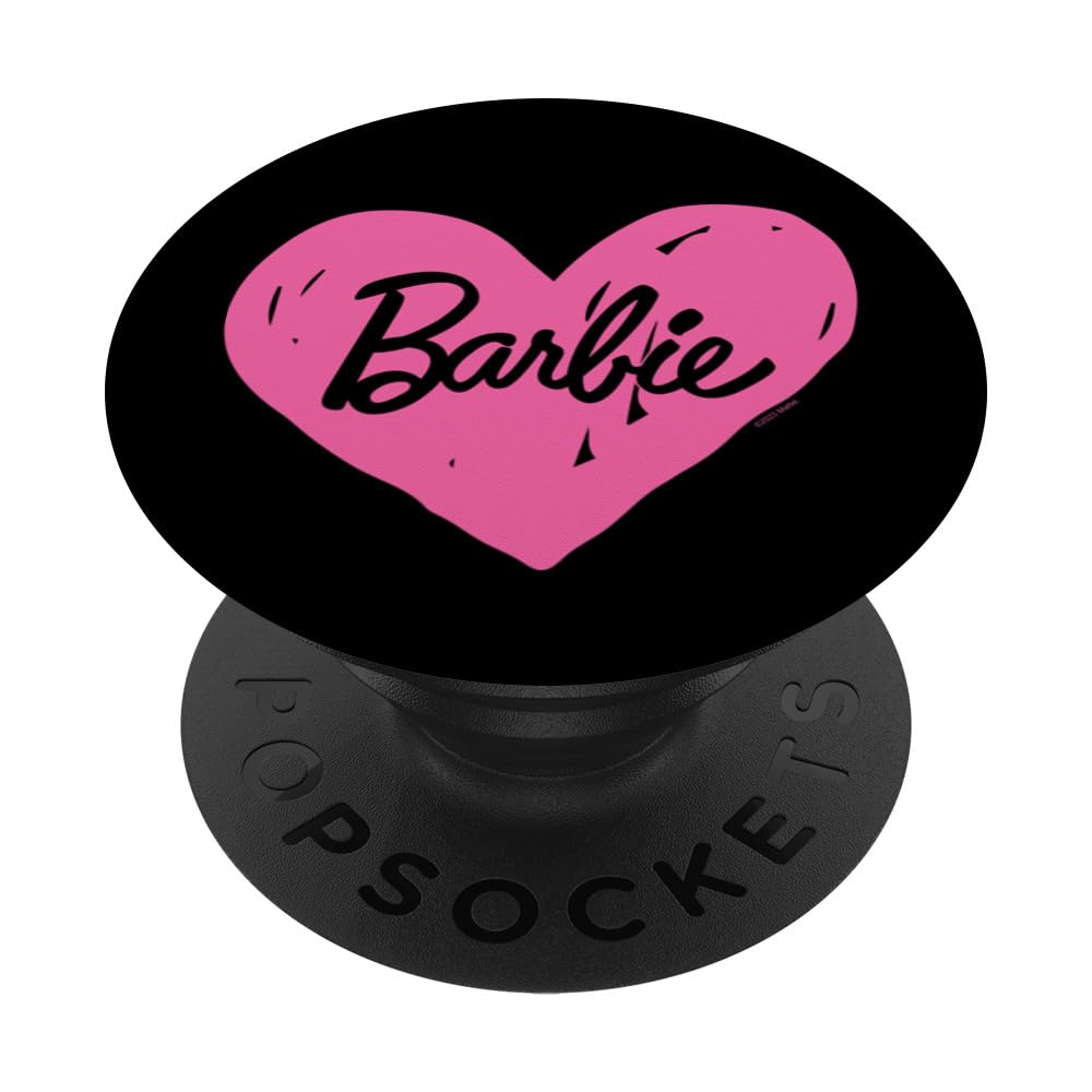 Barbie   Pink Heart Logo Popsockets Standard Popgrip