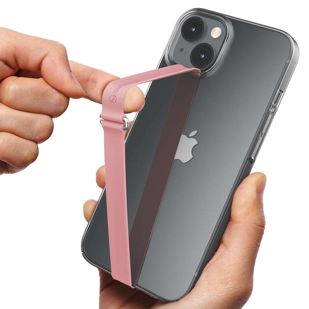 C Shaped Clip Finger Phone Grip, Sinjimoru Silicone Cell Phone Strap For Phone Case With Clip As Phone Loop Holder For Iphone Ca