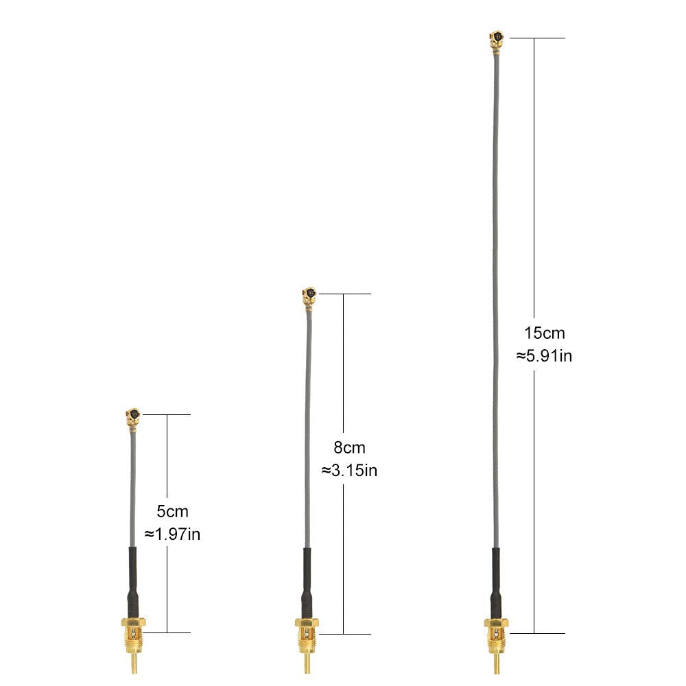 Superbat 3'' U.Fl/Ipex Cable Mini Pci To Sma Female Low Loss Coaxial Cable For Wireless Routers Mini Pcie Cards Network Extensio
