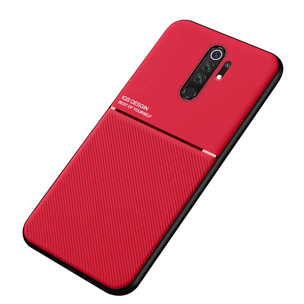 Kepuch Mowen Case Cover Bumper Built In Metal Plate For Xiaomi Redmi Note 8 Pro   Red