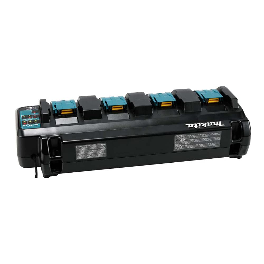 Makita Dc18Sf 18V Lithium Ion Rapid Optimum 4 Port Charger, 1 Pack,Black