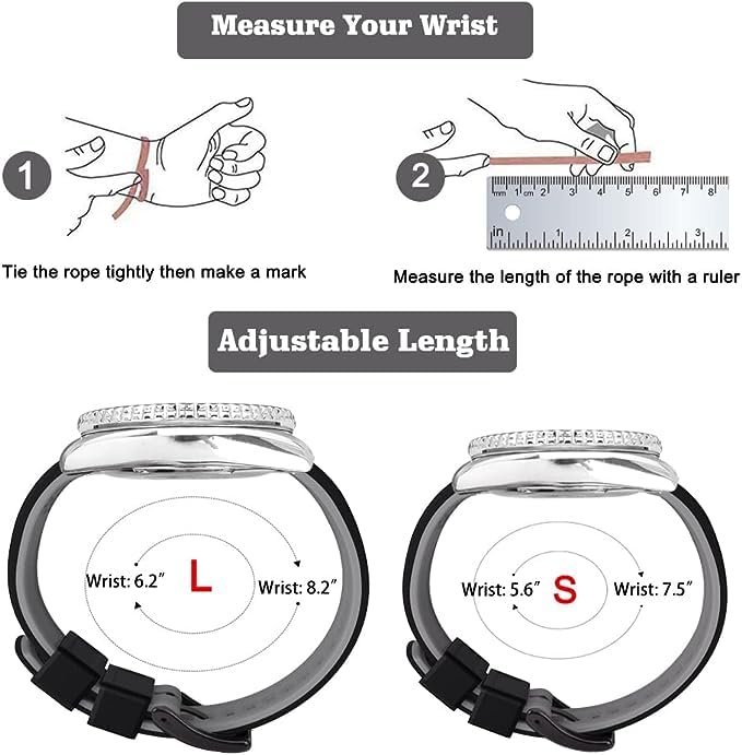 Ritche Christmas Gift 24Mm Silicone Watch Band Quick Release Rubber Watch Bands For Men Women, Valentine 'S Day Gifts For Him Or