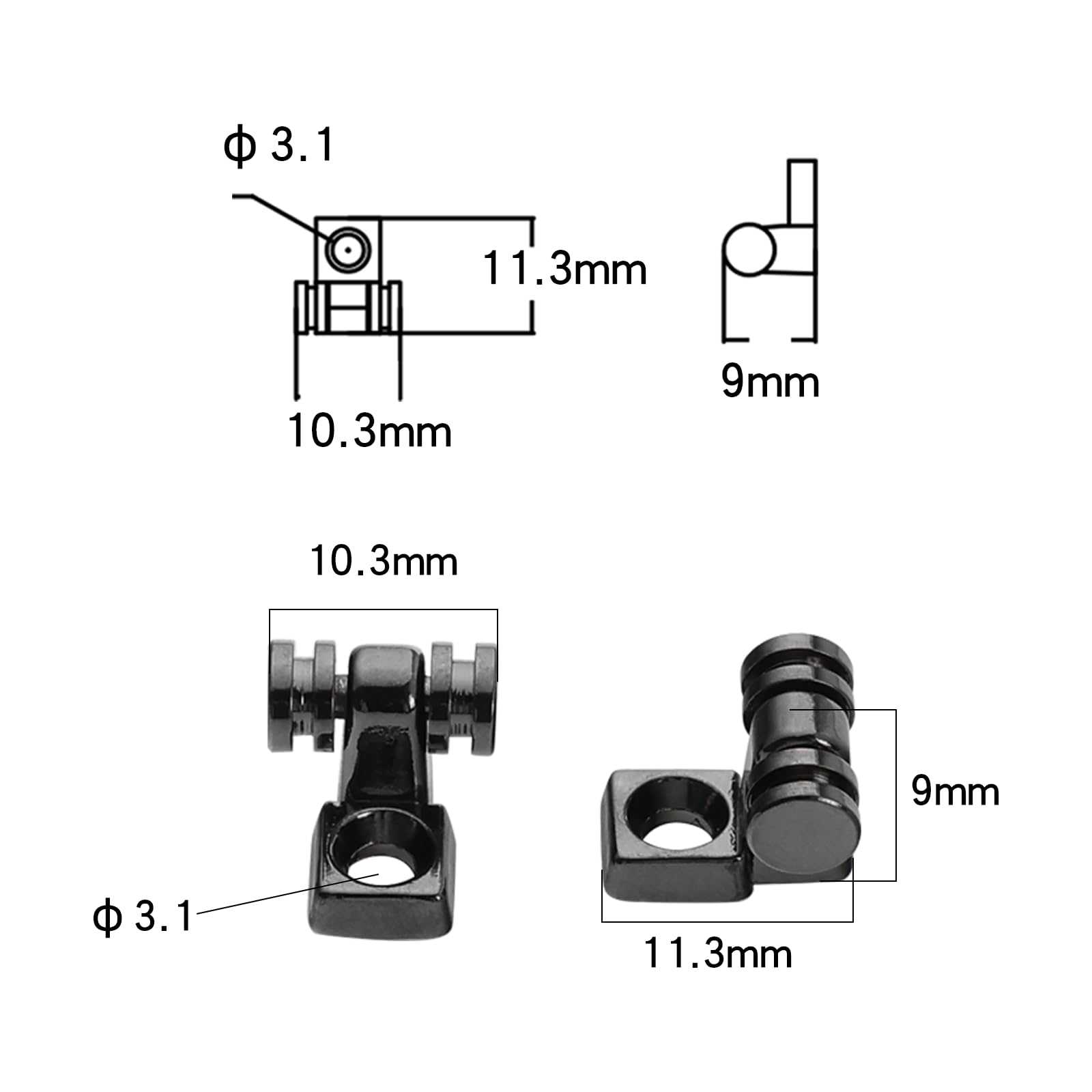 Ovsal 2 Pcs Roller String Guides String Trees For Electric Guitar Roller String Retainer Guitar String Trees Fit For Tele Teleca