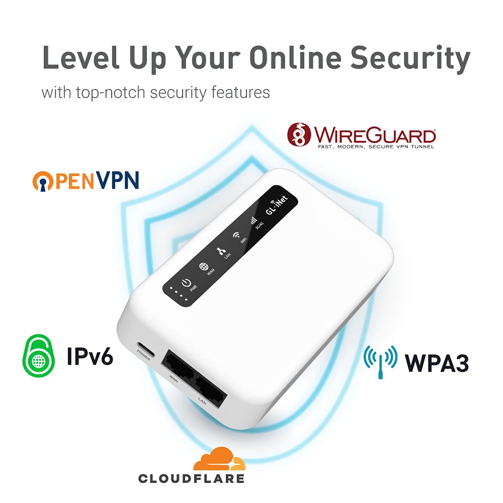 Gl.Inet Gl Xe300 (Puli) 4G Lte Industrial Iot Gateway, Router/Access Point/Extender/Wds, Openwrt, 5000Mah Battery, Openvpn, Remo
