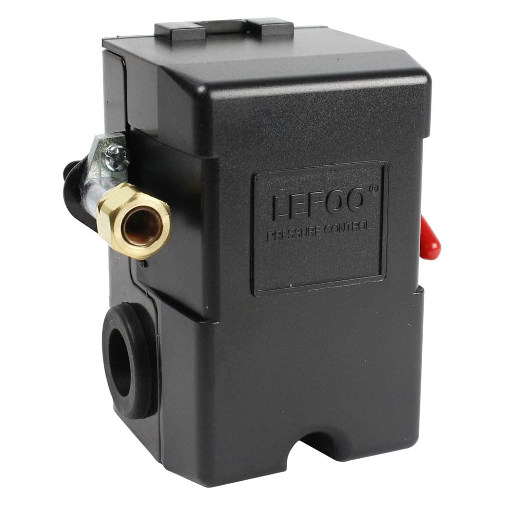 Lefoo Pressure Switch Control Air Compressor 140 175 Single Port Heavy Duty 26 Amp Lf10A 1H 1 Npt1/4 140 175
