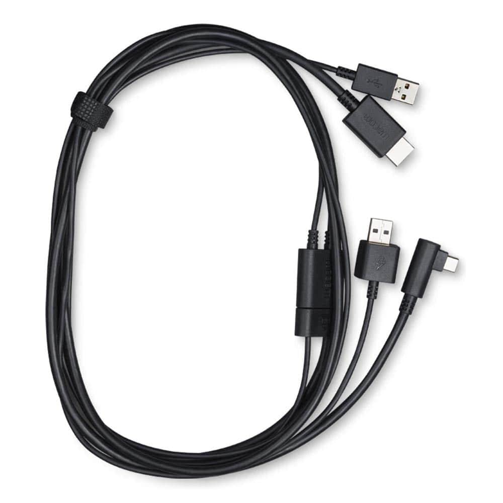 Wacom X-Shape Black Cable for One Creative Pen Display - Essential Accessory for Artists and Designers