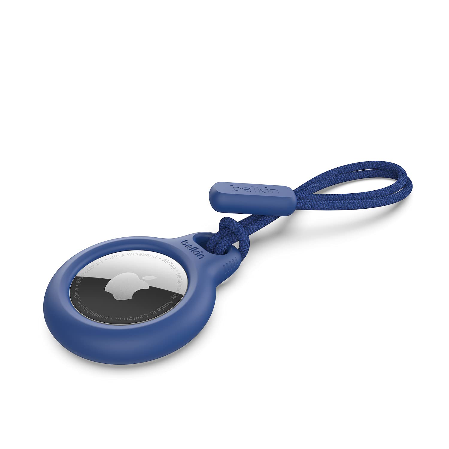 Belkin Airtag Case With Strap, Secure Holder Protective Cover For Air Tag With Scratch Resistance Accessory   Blue