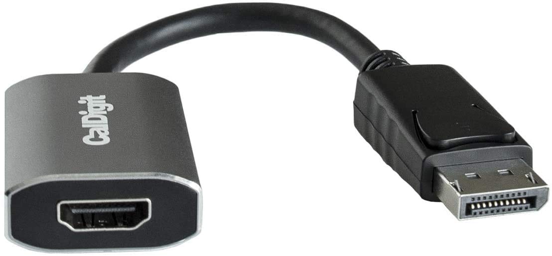 Caldigit Displayport To Hdmi Active Adapter (Uni Directional Dp 1.2 Male To Hdmi 2.0 Female) 4K 60Hz Uhd (3840 X 2160), High Ref