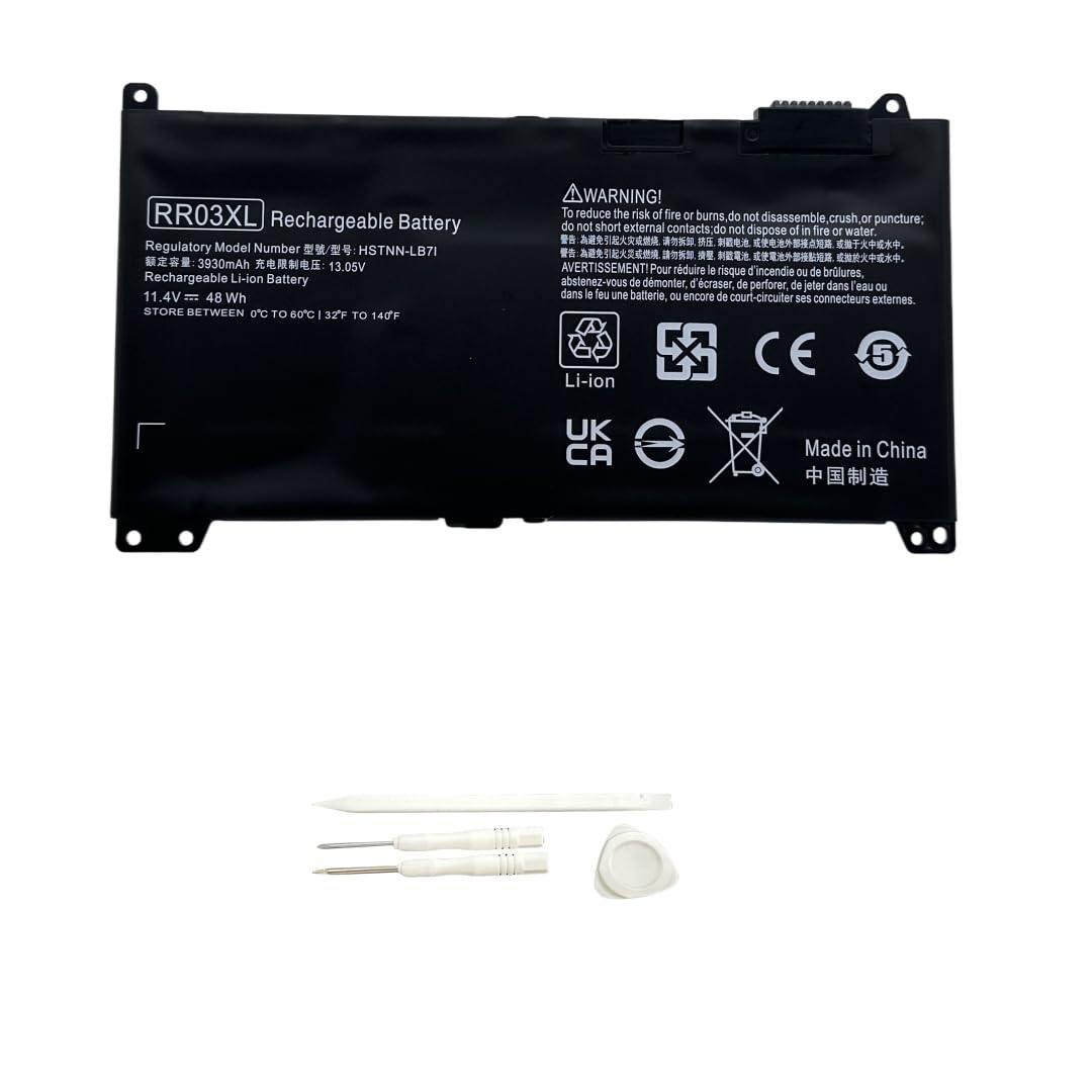 Hcsk Rr03Xl Laptop Battery Compatable With Hp Probook 430 440 450 455 470 G4, 440 450 470 G5, Mt20 Series Hstnn Pb6W Hstnn Lb7I