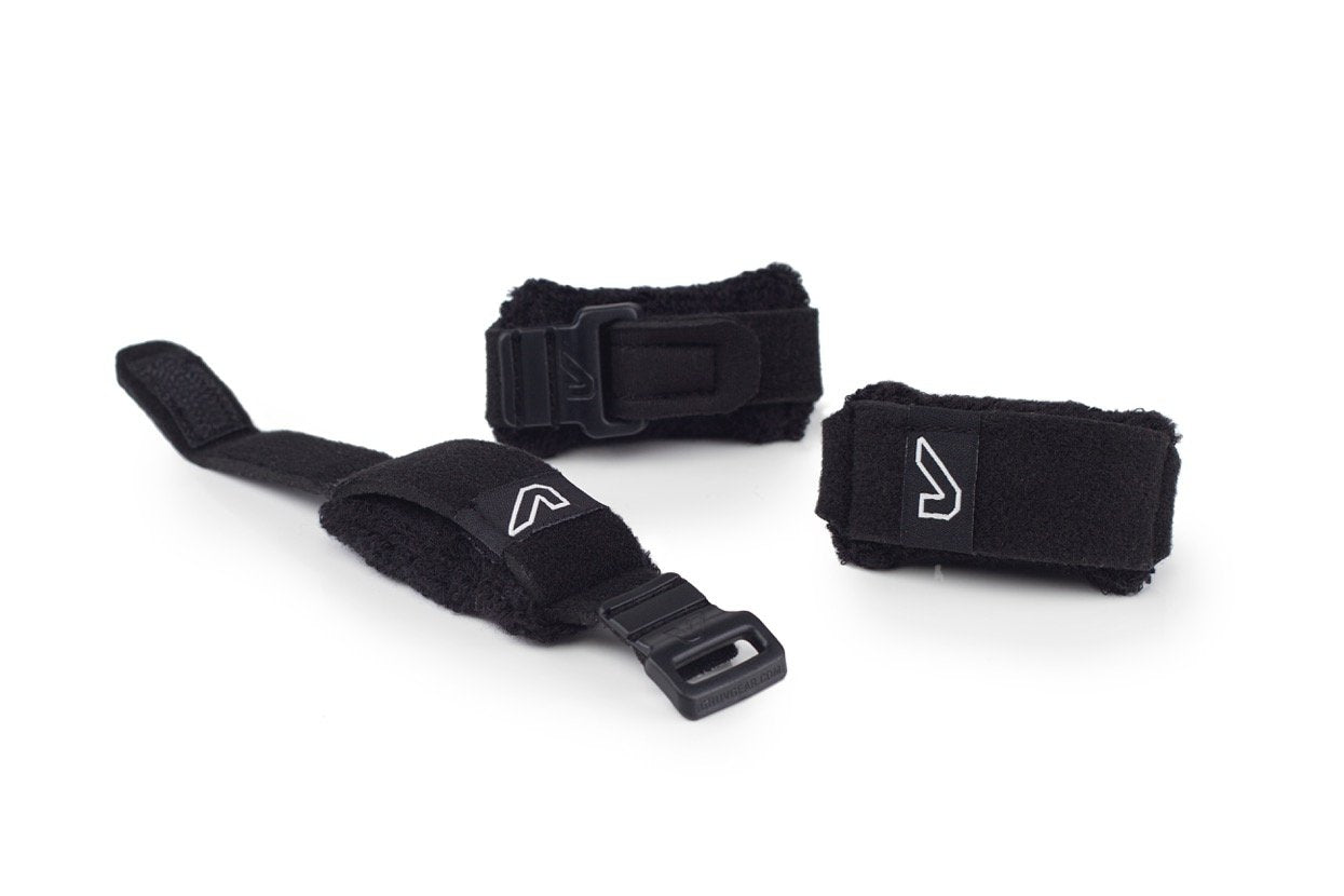 Fretwraps String Dampeners/String Muters (3-Pack) For Bass And Guitar (Medium) - All Black