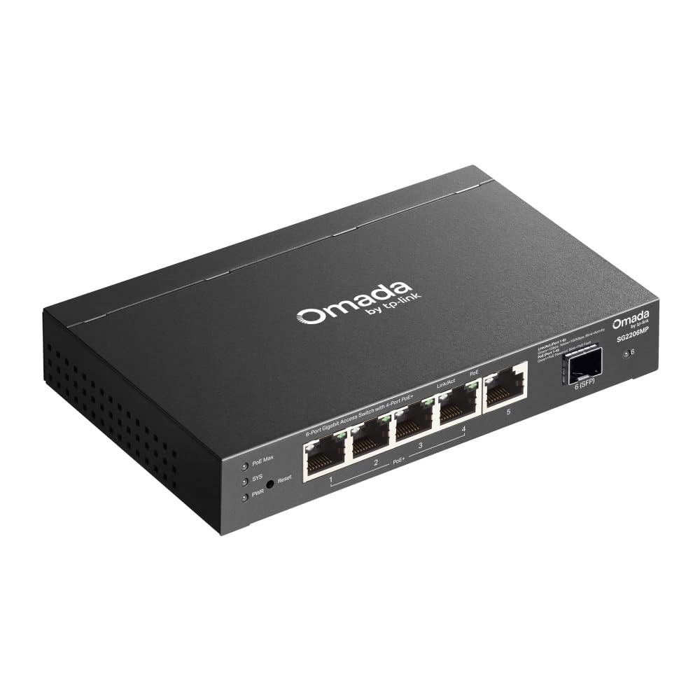 Omada 6-Port Gigabit Access Switch Poe+
