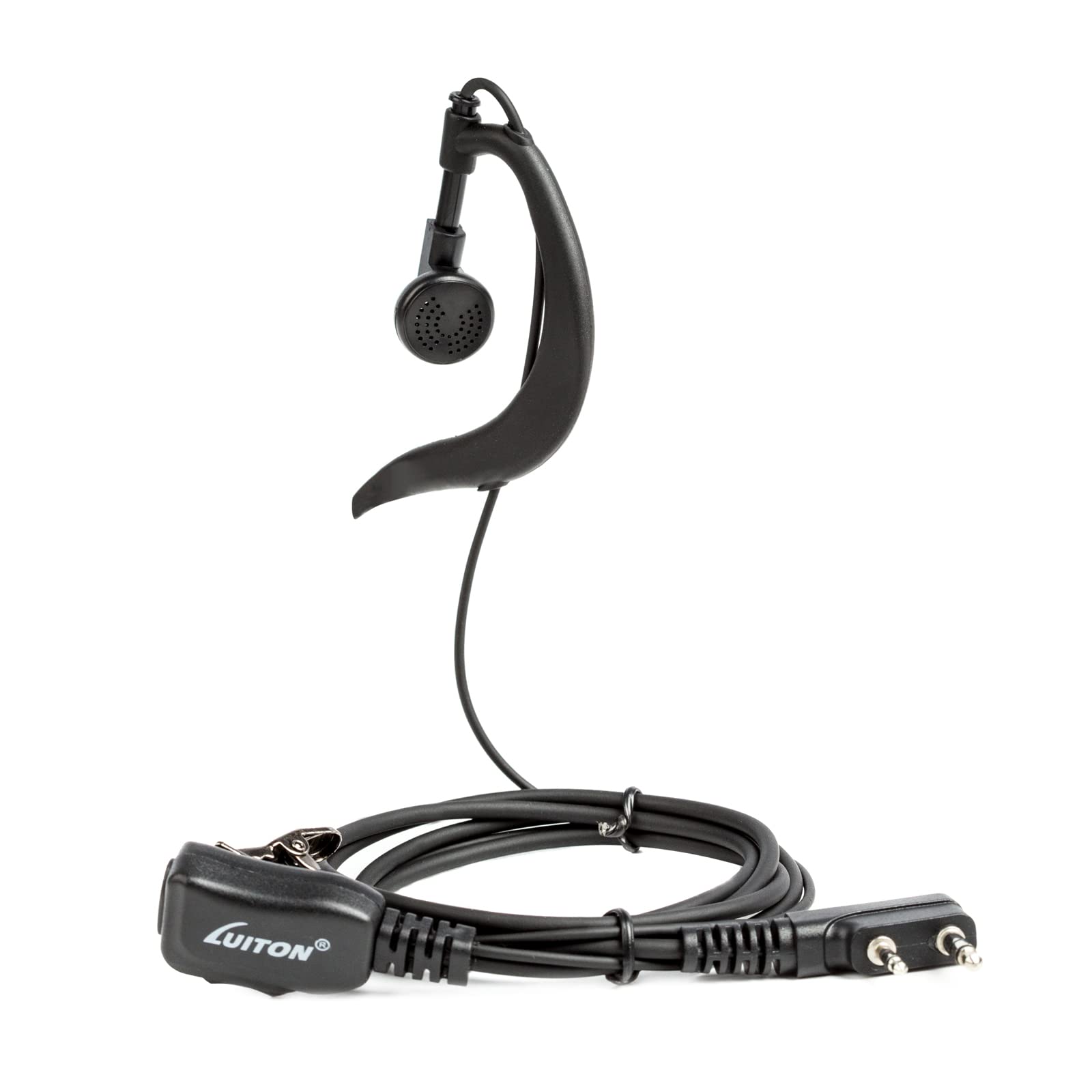 Walkie Talkie Earpiece With Mic For Baofeng Radio Retevis G Shape Headset For Baofeng Uv 5R Bf 888S Arcshell Retevis H 777 Rt21 Rt22 Kenwood 2 Way Radio By Luiton (10 Pack)