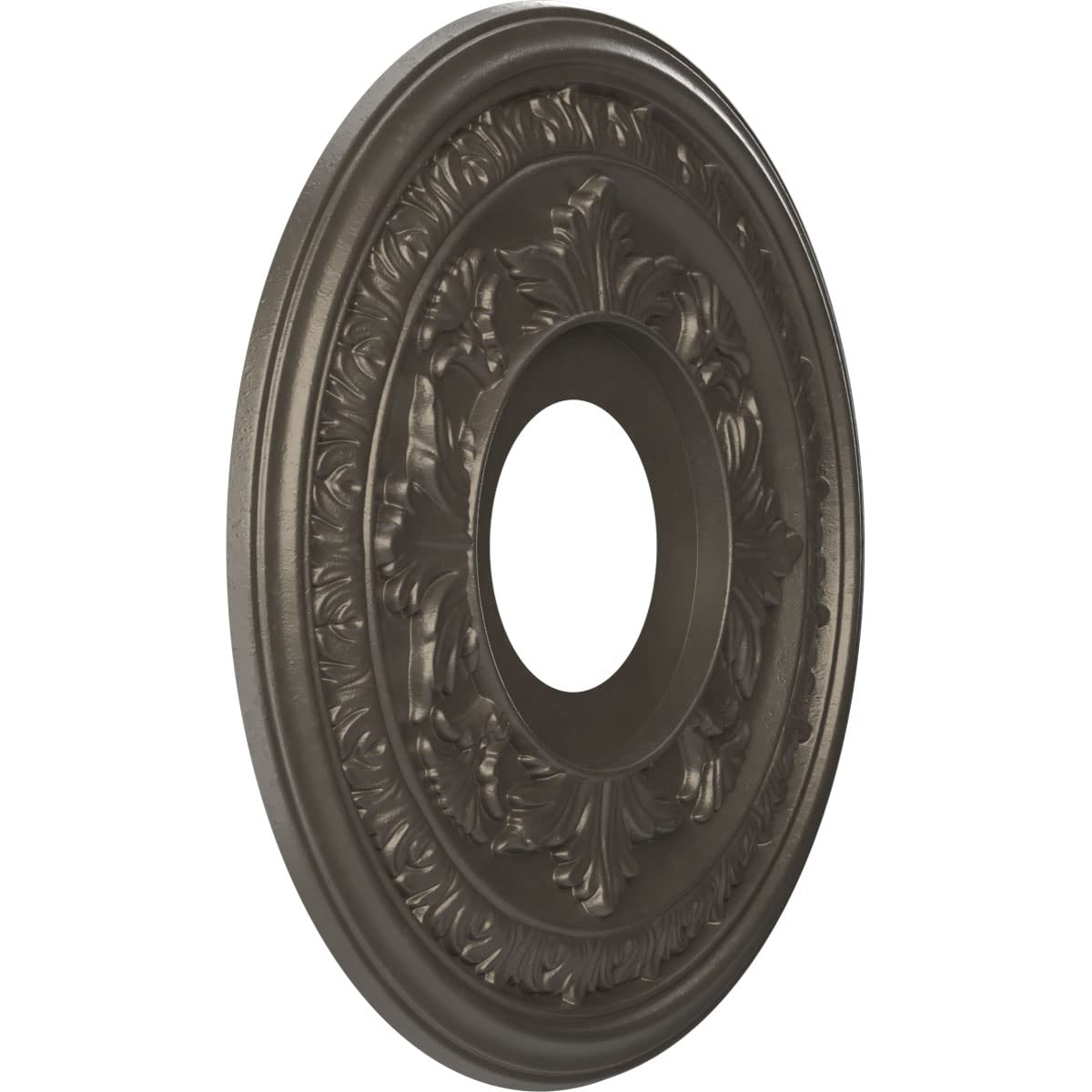 Ekena Millwork Cmp13Badst Baltimore Thermoformed Pvc Ceiling Medallion (Fits Canopies Up To 5 1/4), 13Od X 3 1/2Id X 3/4P, Unive