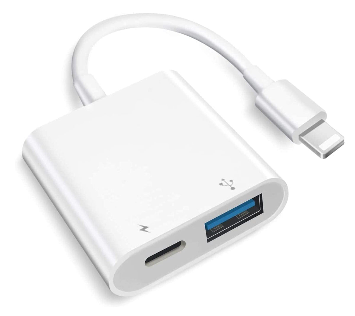 DESOFICON Lightning to USB 3.0 OTG Adapter for iPhone, iPad, USB Camera Adapter with Fast Charging Port