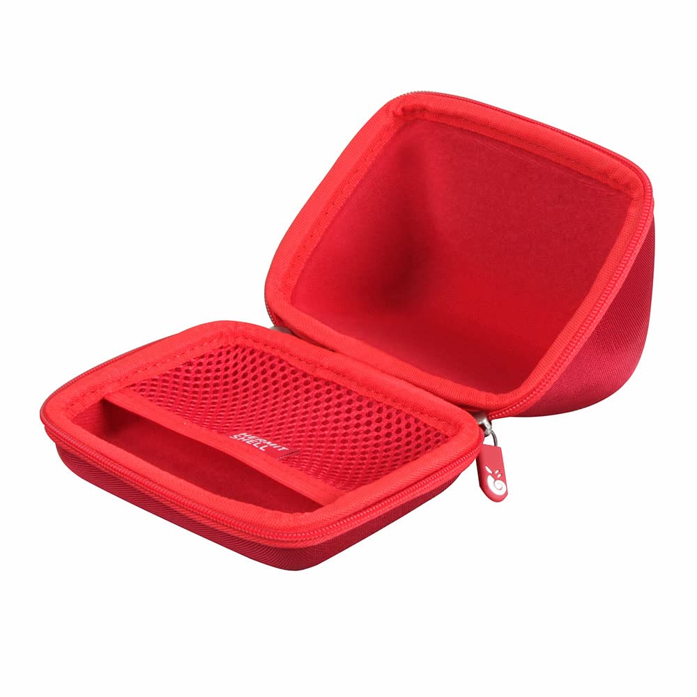Hermitshell Hard Travel Case For Oontz Angle Solo Bluetooth Portable Speaker (Red)