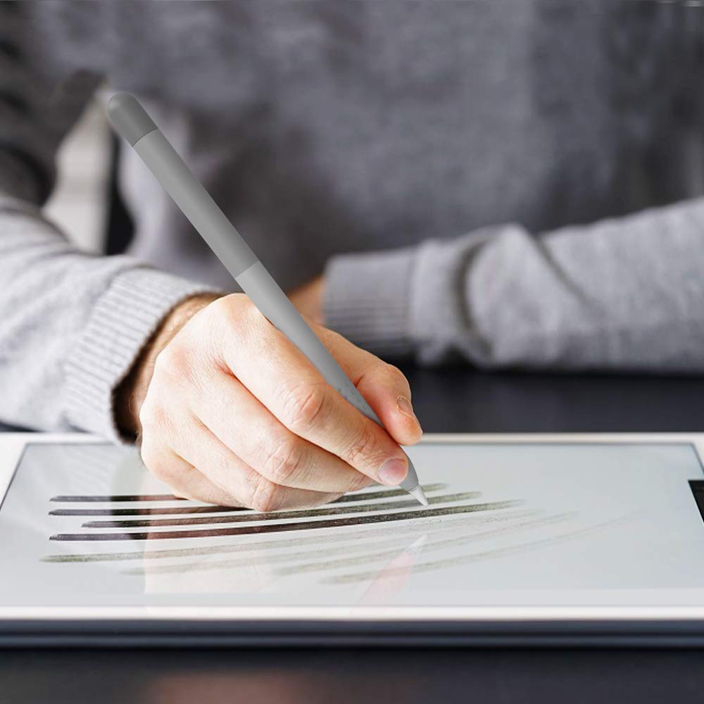 Delidigi, Portable Electronic Device Cover, Compatible With Apple Pencil 1St Generation, Gradient Grey Case Sleeve Silicone Cover Accessory