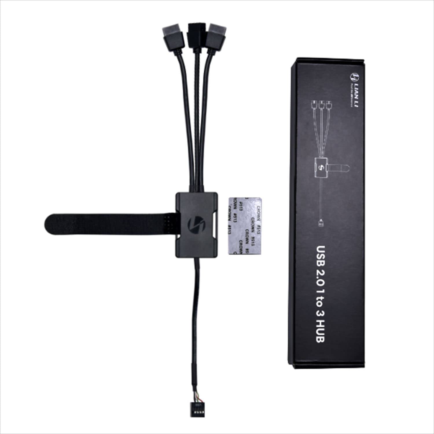 Lian Lianli Usb 2.0 Hub, 1 To 3 Hub, Supports Uni Fan Series Controller, 9 Pin 3 Port Extension, Japanese Authorized Dealer