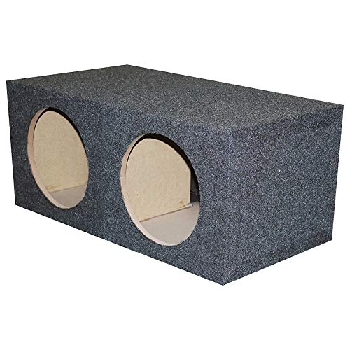 Empty Woofer Box (2)15'' Qpower Square Style; *Mpsq15E*