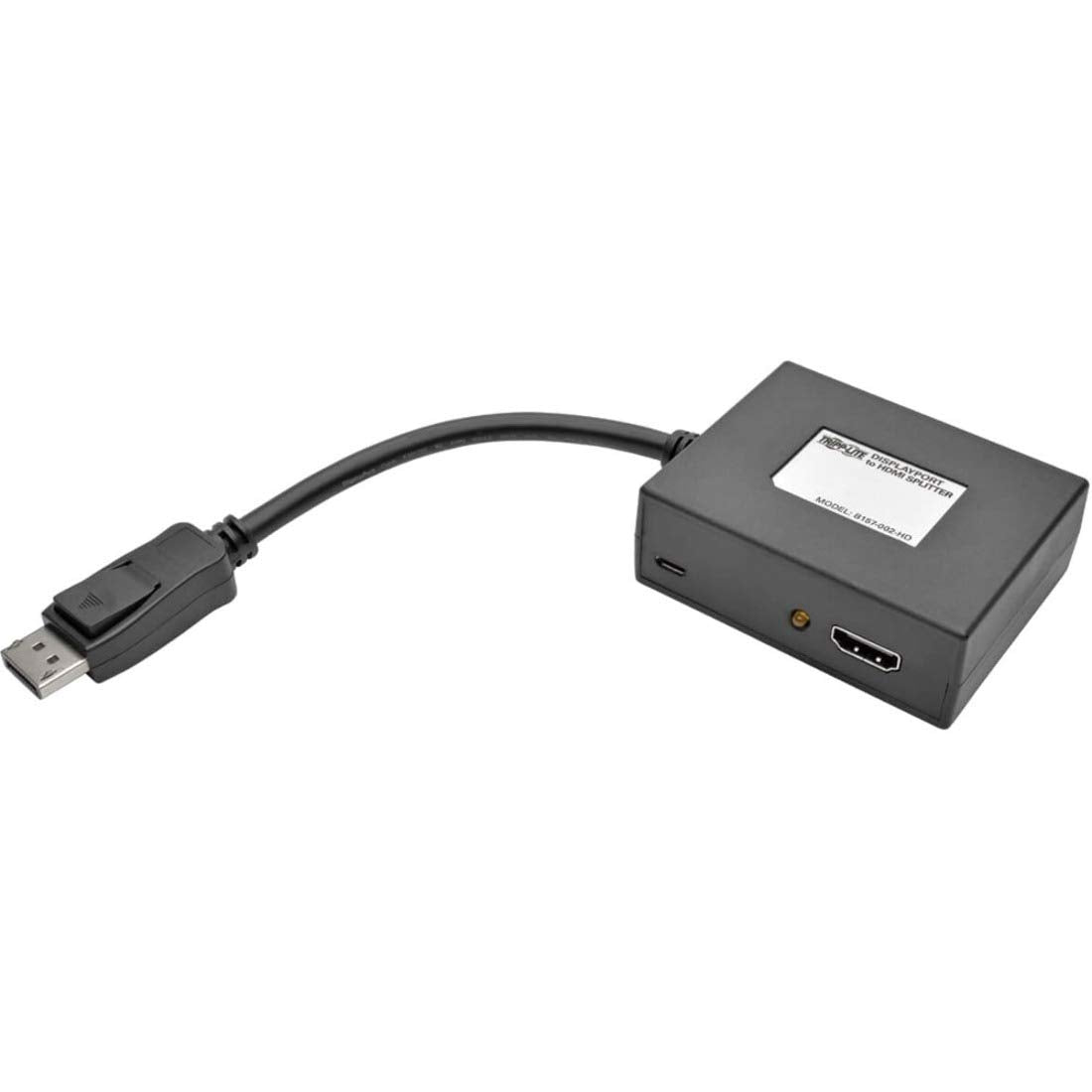 Tripp Lite 2-Port DisplayPort to HDMI Splitter, DP to HDMI, 1080p @ 60Hz (B157-002-HD)