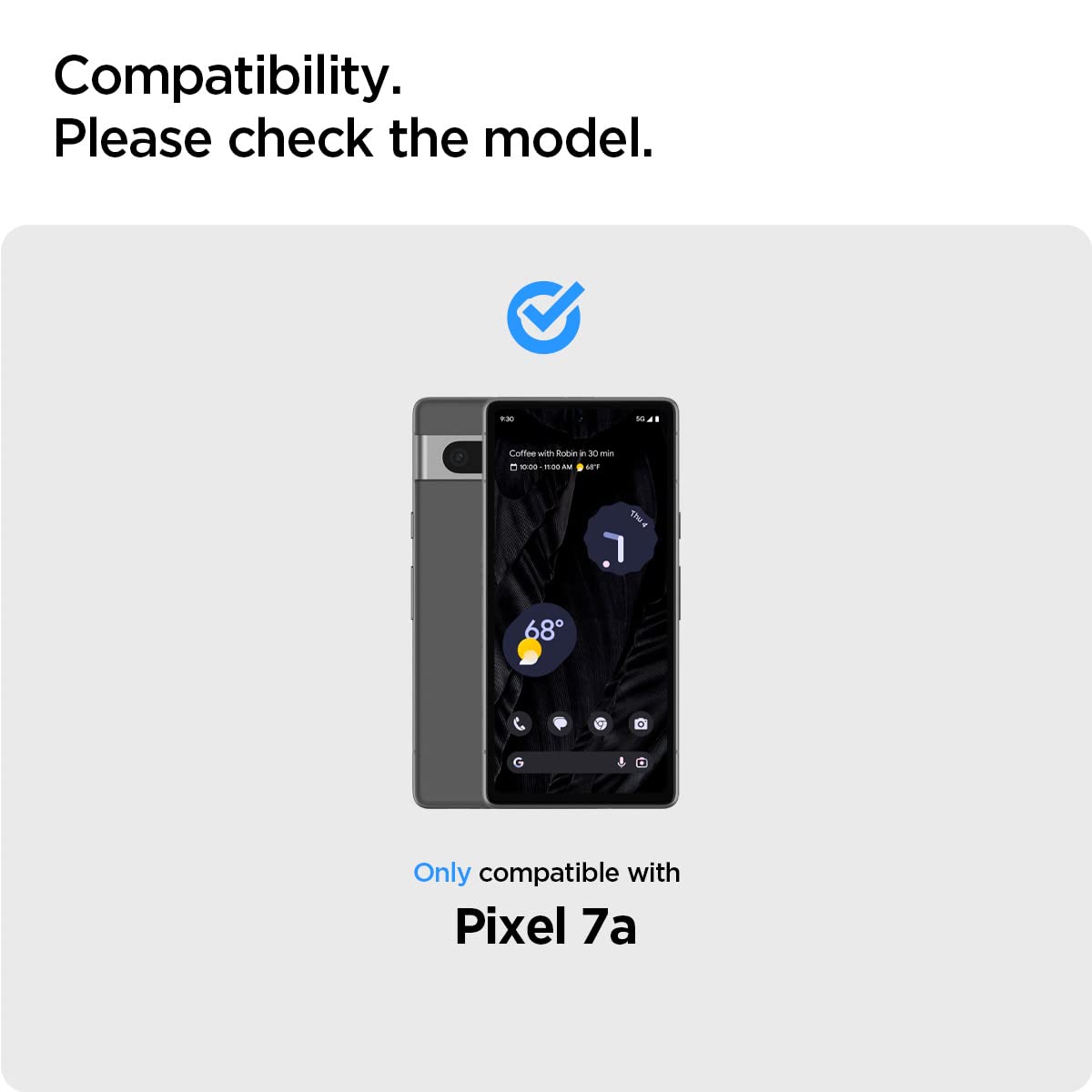 Spigen Tempered Glass Screen Protector Glastr Alignmaster] Designed For Pixel 7A Case Friendly]   2 Pack