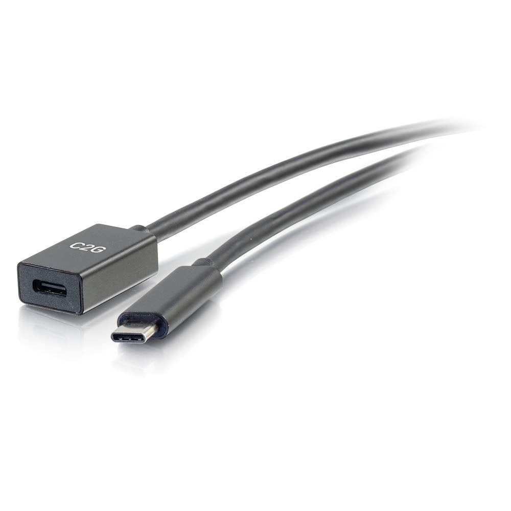 C2G Usb Short Extension Cable, Usb Cable, Usb C Cable, 5G, Black, 3 Feet (0.91 Meters), Cable To Go 28656