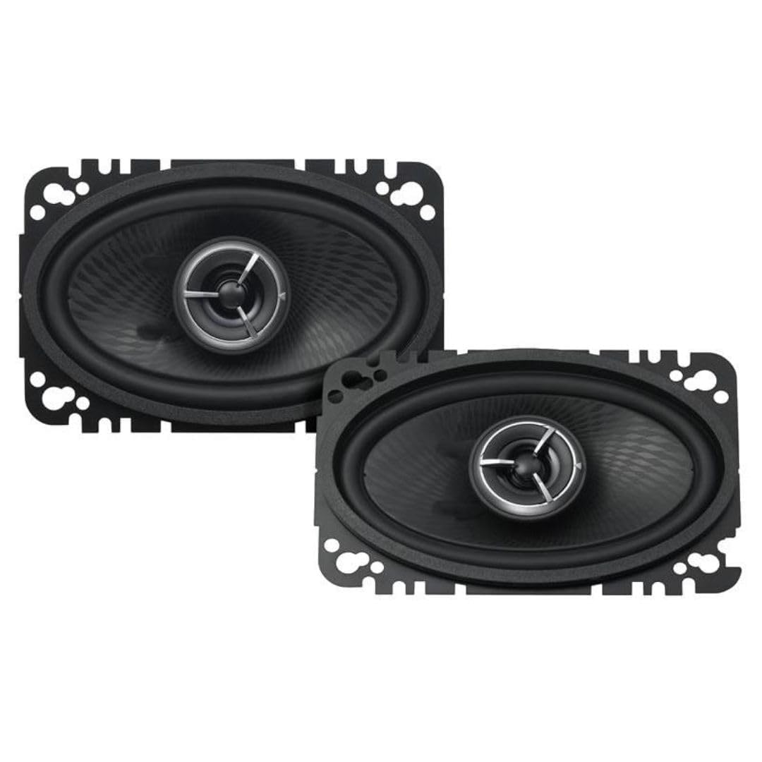 Kenwood Kfc X463C Excelon 4X6 2 Way Speaker System   Pair (Black)