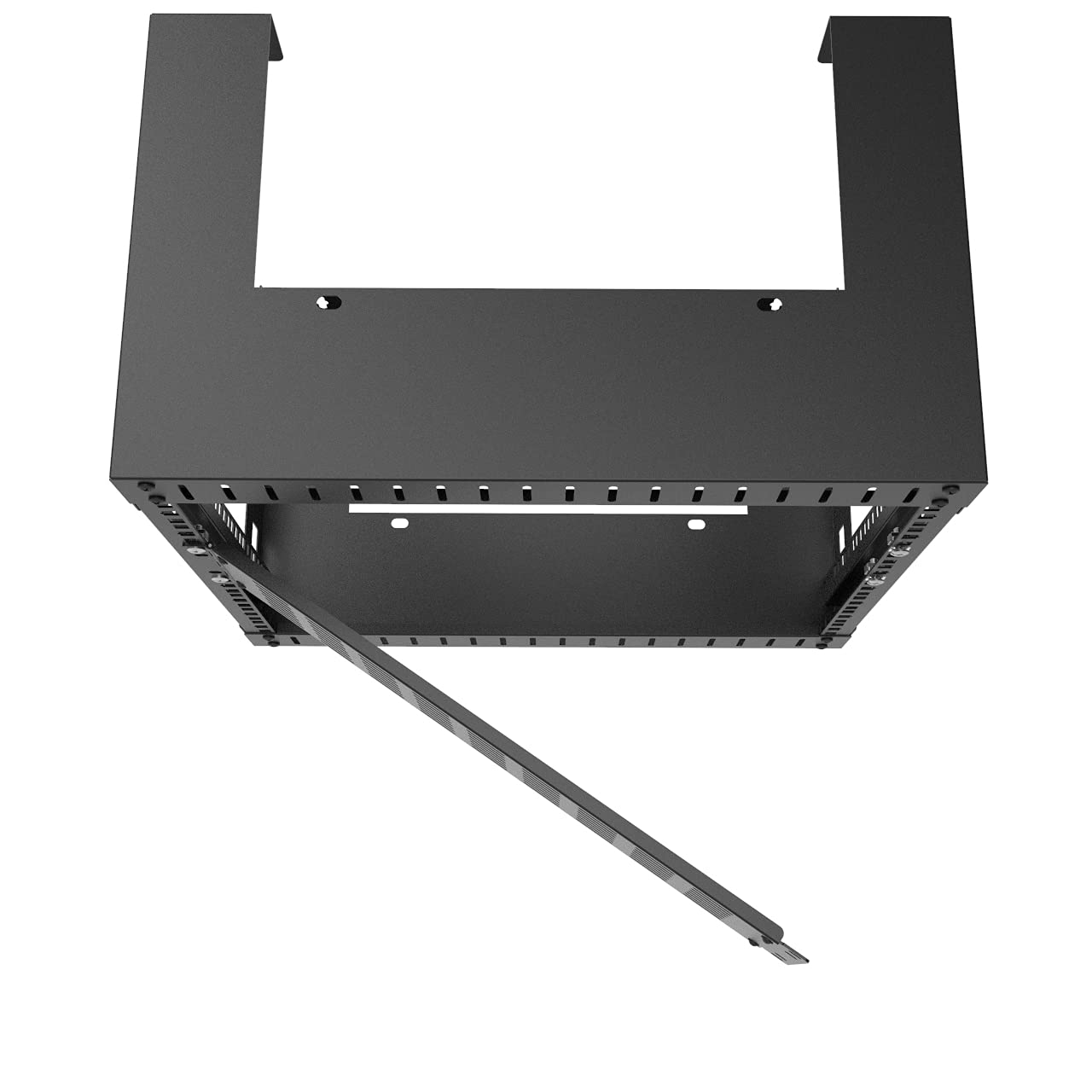 Jingchengmei 2U Hinged Blank Panel   Slot Vented Server Rack Panel For 19 Inch Network Cabinet Or Server Rack Enclosure Black (2Uvbphn, Black)