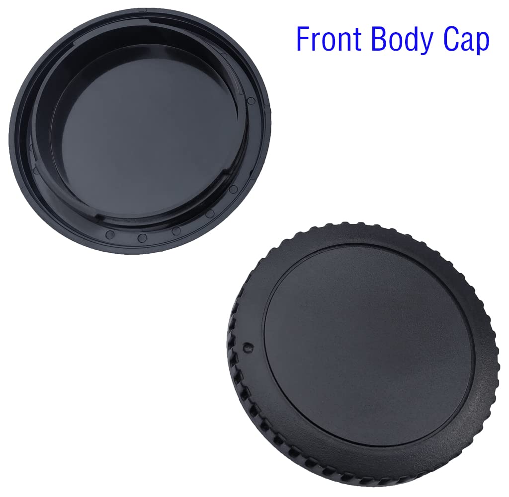 Body Cap And Rear Lens Cap Cover For Canon Eos Ef Ef S Mount Camera On T7 T6 90D 80D 77D 70D 60D 5Ds 1Dx 5D 7D / 6D Mark Ii Iii