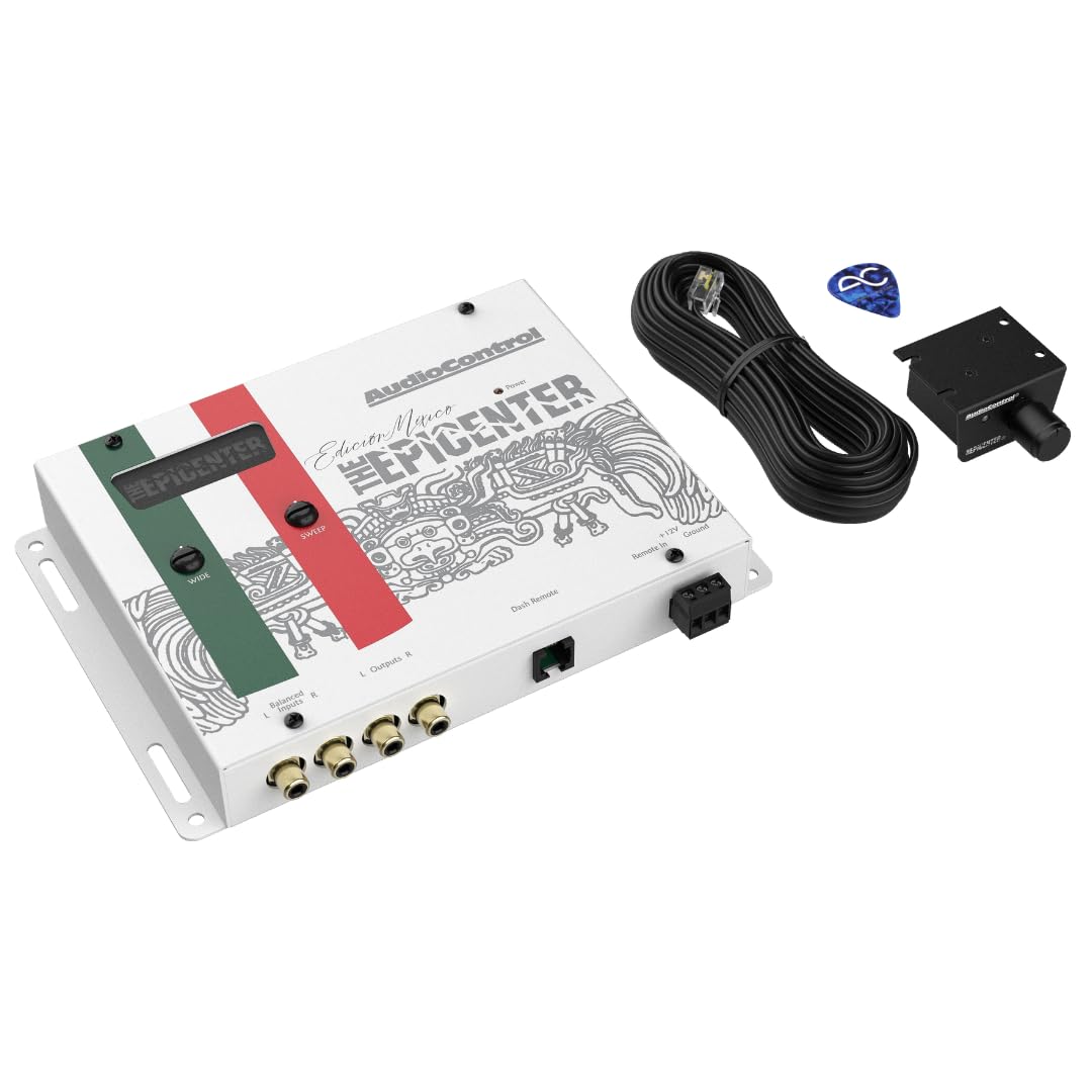Audiocontrol Epicenter Bass Restoration Processor, Car Audio Bass Booster Maximizer (Epicenter Mexico Edition, White)