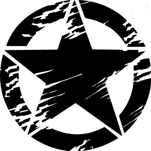 Arwy Army Scratch Star Stickers Car Thar Gypsy 4X4 Offroad Side Door Bonnet Hood Bumper Vinyl Decals Ar102 L X H 28 Cm X 28 Cm P