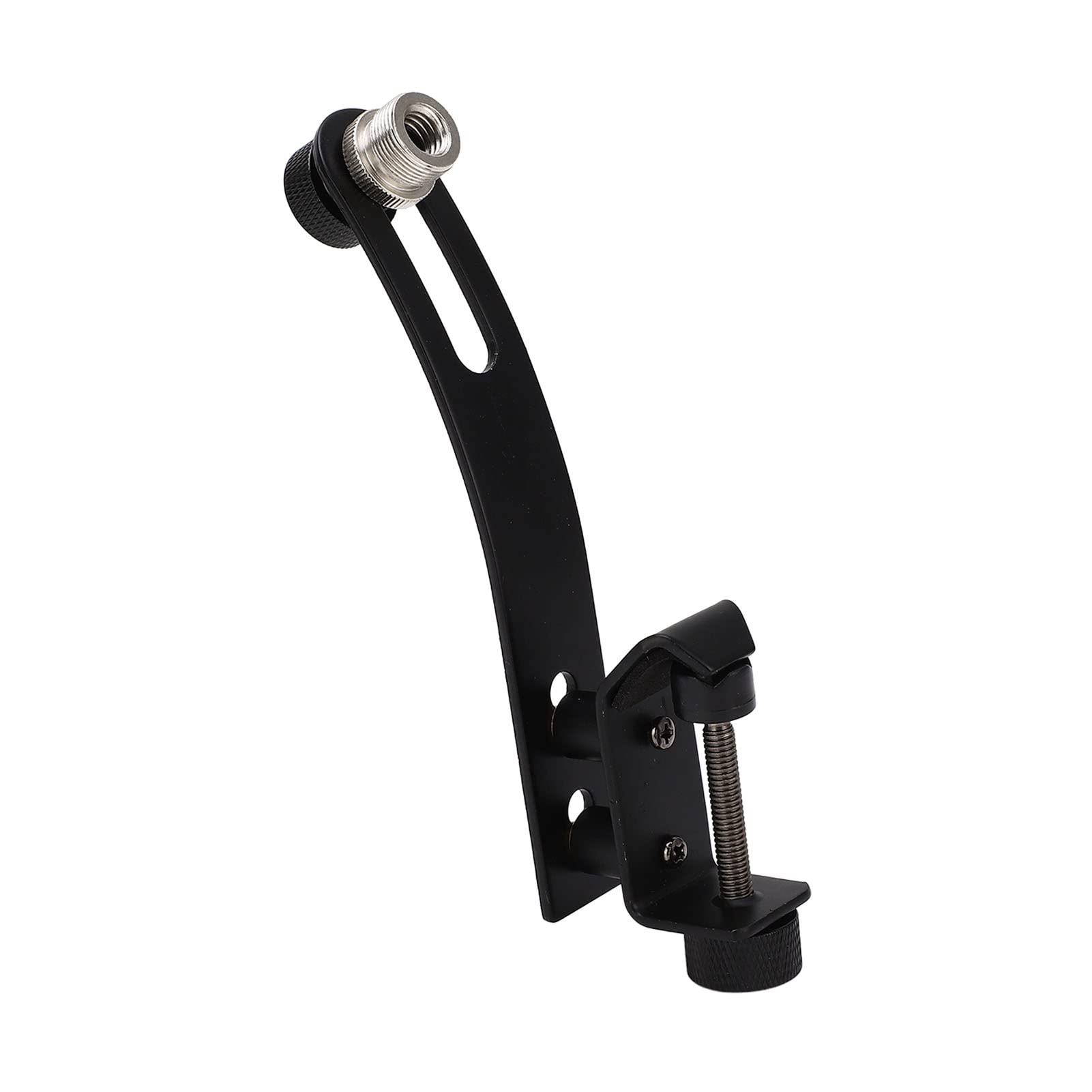 Drum Microphone Shockproof Clip Rim Mount Holder, Metal Universal Adjustable Tom Mic Set Clamp