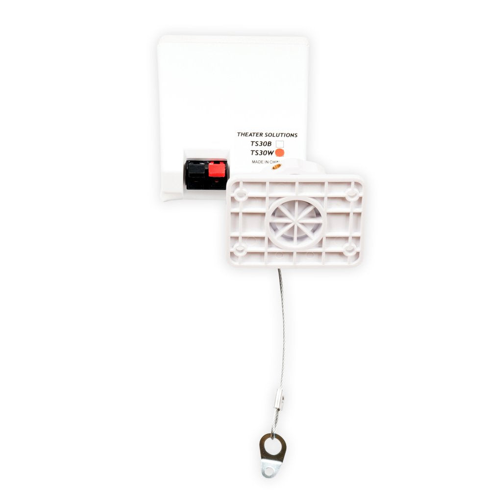 Theater Solutions Ts30W Mountable Indoor Speakers White Bookshelf Pair