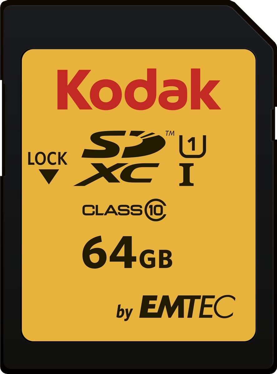 Kodak Premium Memory Card 64Gb, 85Mbs Read Speed, 25Mbs Write Speed For Full Hd Video And High Resolution Pictures, Compatible W