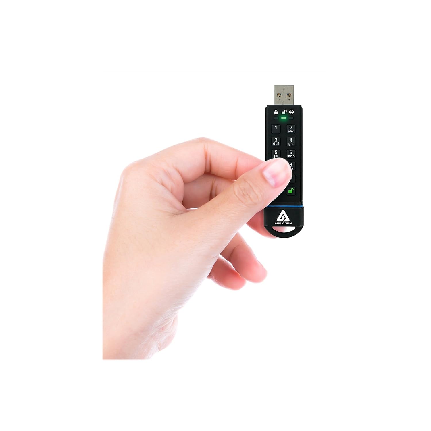 Apricorn 30Gb Aegis Secure Key Fips 140 2 Level 3 Validated 256 Bit Encryption Usb 3.0 Flash Drive (Ask3 30Gb)