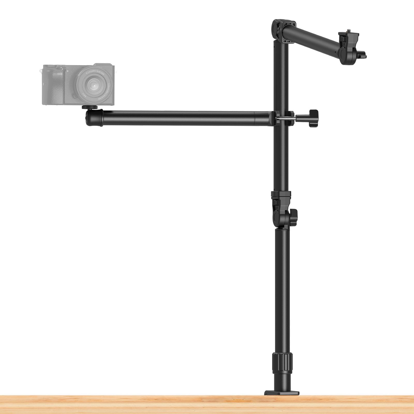 SmallRig Live Desktop Camera Bracket, Camera Desk Mount Stand with Flexible Arm with 360 Rotatable Ball Head, Tabletop C Clamp f