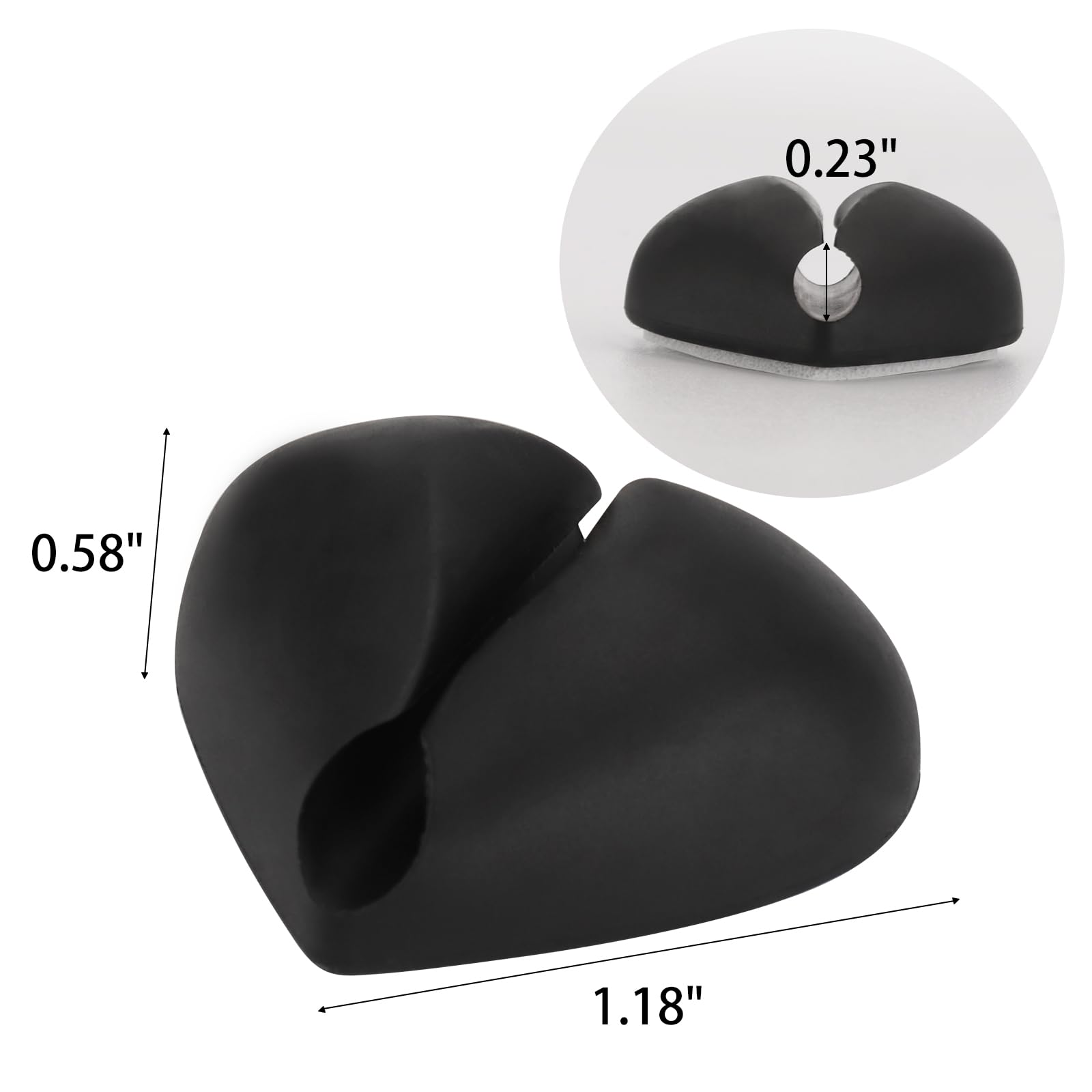 40 Pack Cable Management Clips, Adhesive Cord Holder Cord Organizer Clips For Desk, Home, Office, Car, Nightstand (Pink Blue Gre