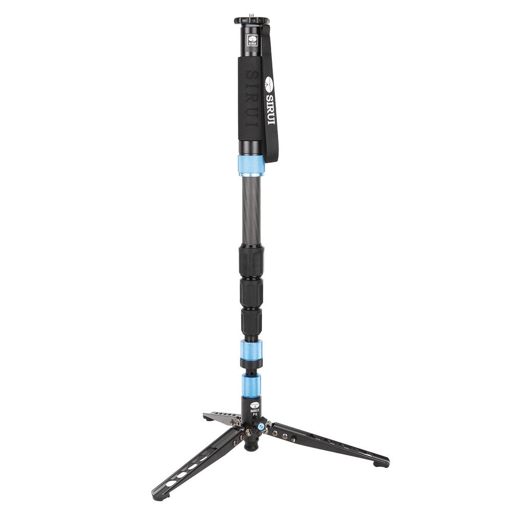 Sirui 6952060001753 P 424Sr Carbon Fiber Photo/Video Monopod, Extends To 75', Supports 26.5 Lb, Gray