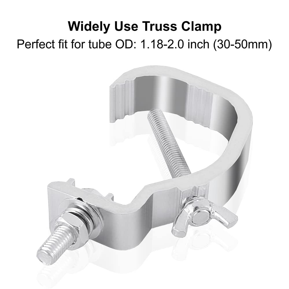 Truss C Clamp 1.18 2 Inch, 10 Pack Olaalite Stage Lights Truss Clamps, Fit For 30 50Mm Od Tube, Load Capacity 55Lb Stage Lightin