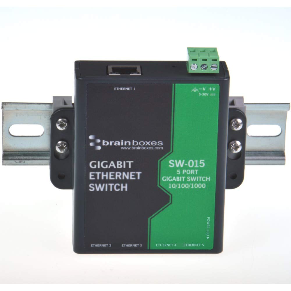 Brainboxes 5Port Gigabit Ethernet Switchtemperature (Sw-015)
