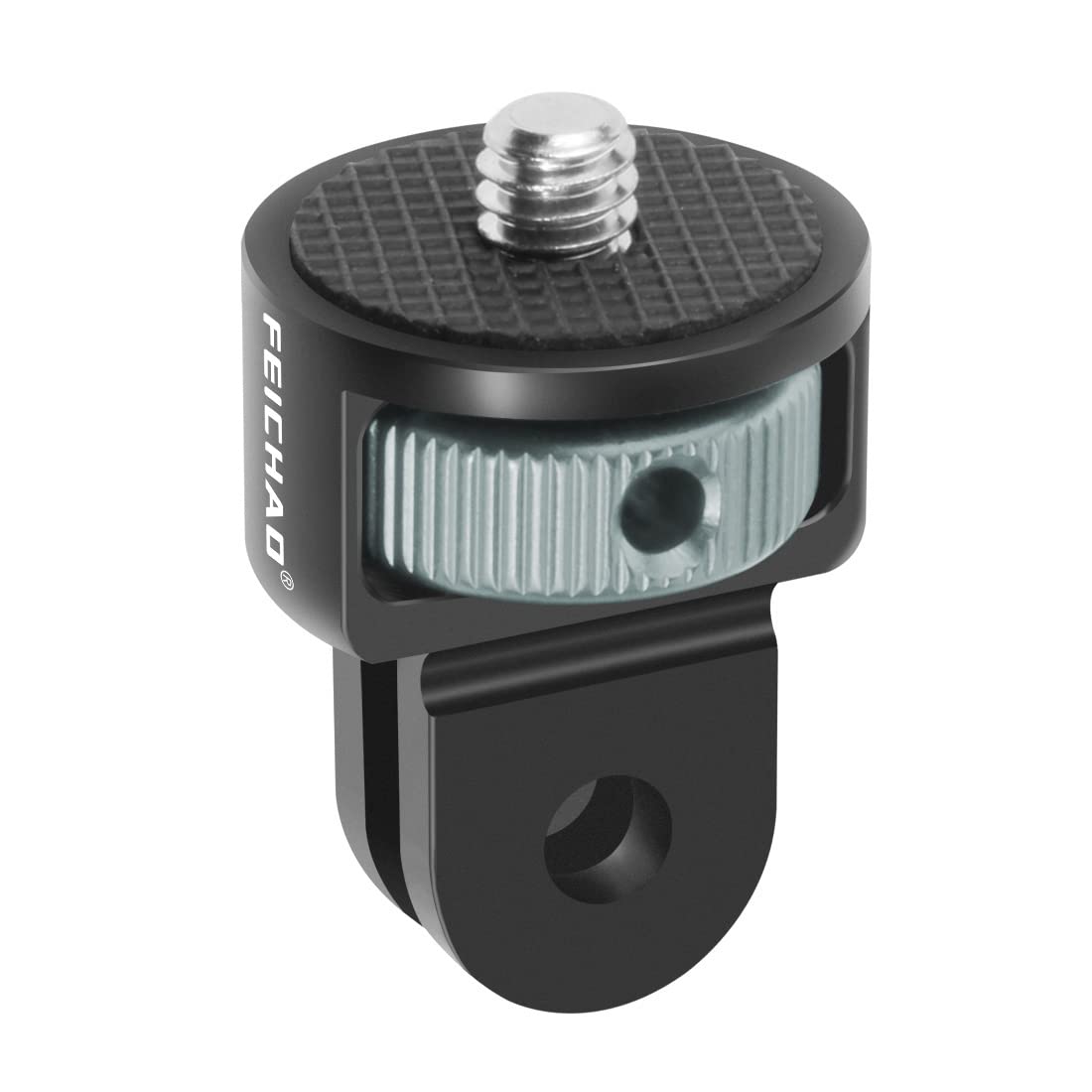Feichao Upgraded Universal Camera Mount Adapter 360 Degree Swivel 1/4'' Screw Converter Cnc Aluminum Metal Compatible With Gopro