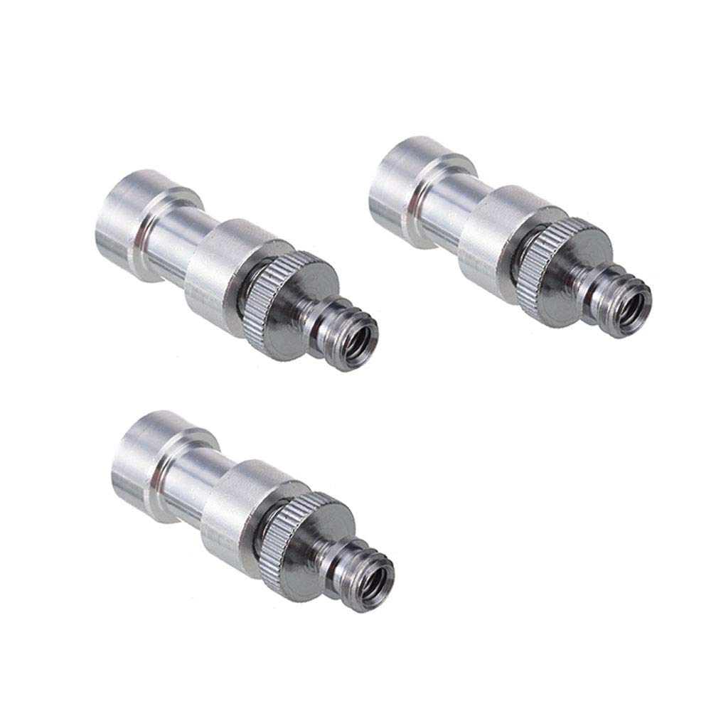 Acxico 3Set Camera Cam 1/4'' 3/8'' Tripod Screw Adapter Converter To Light Stand Holder Mount