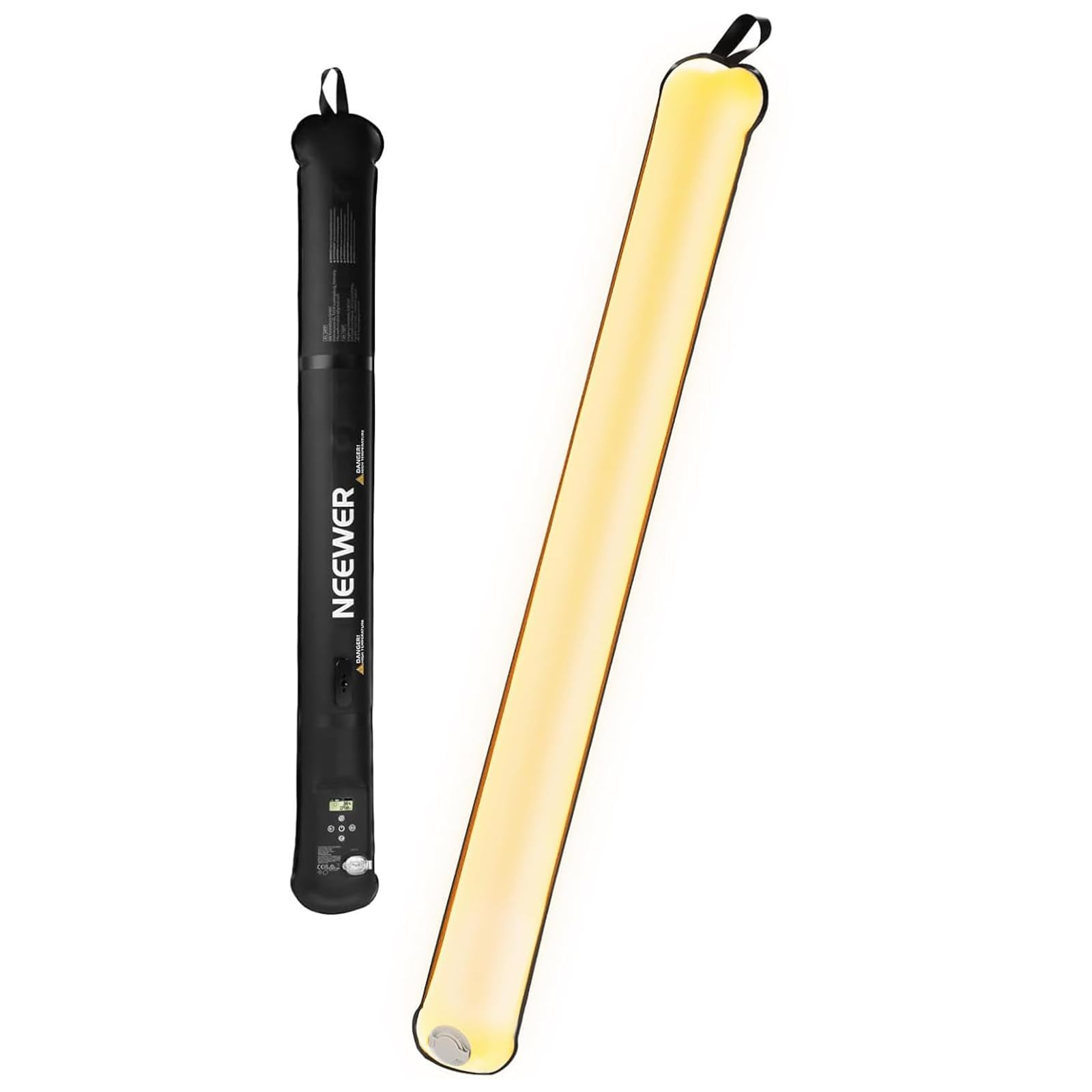 NEEWER Basics 21W Handheld LED Fill Light, 35.5 Bi Color Portable Inflatable TPU Video Lighting with Inflator 2700-6500K 1300Lux