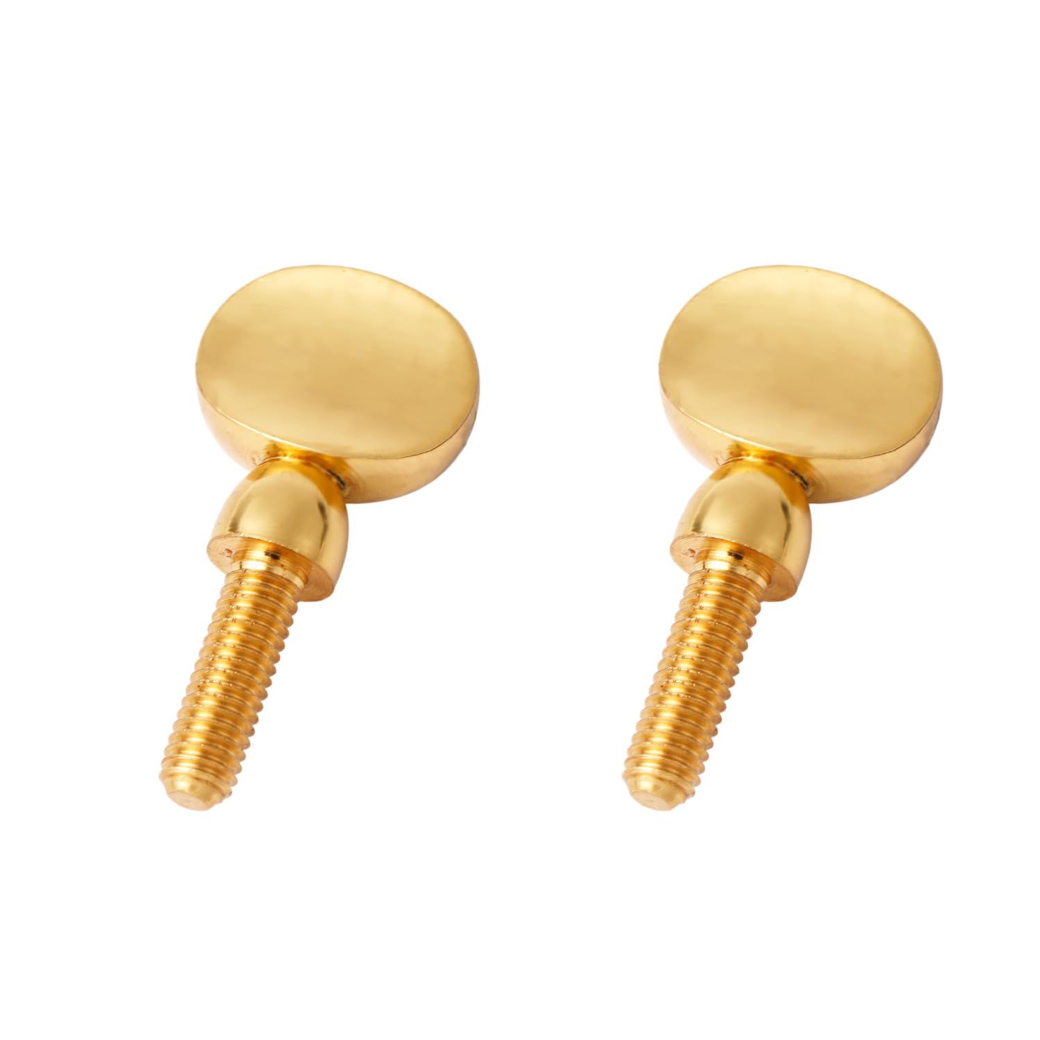 2pcs Saxophone Neck Screws, Heavy Golden Sax Neck Screw Brass Tightening Attach Sax Screw Tightener for Soprano Alto Tenor, Neck