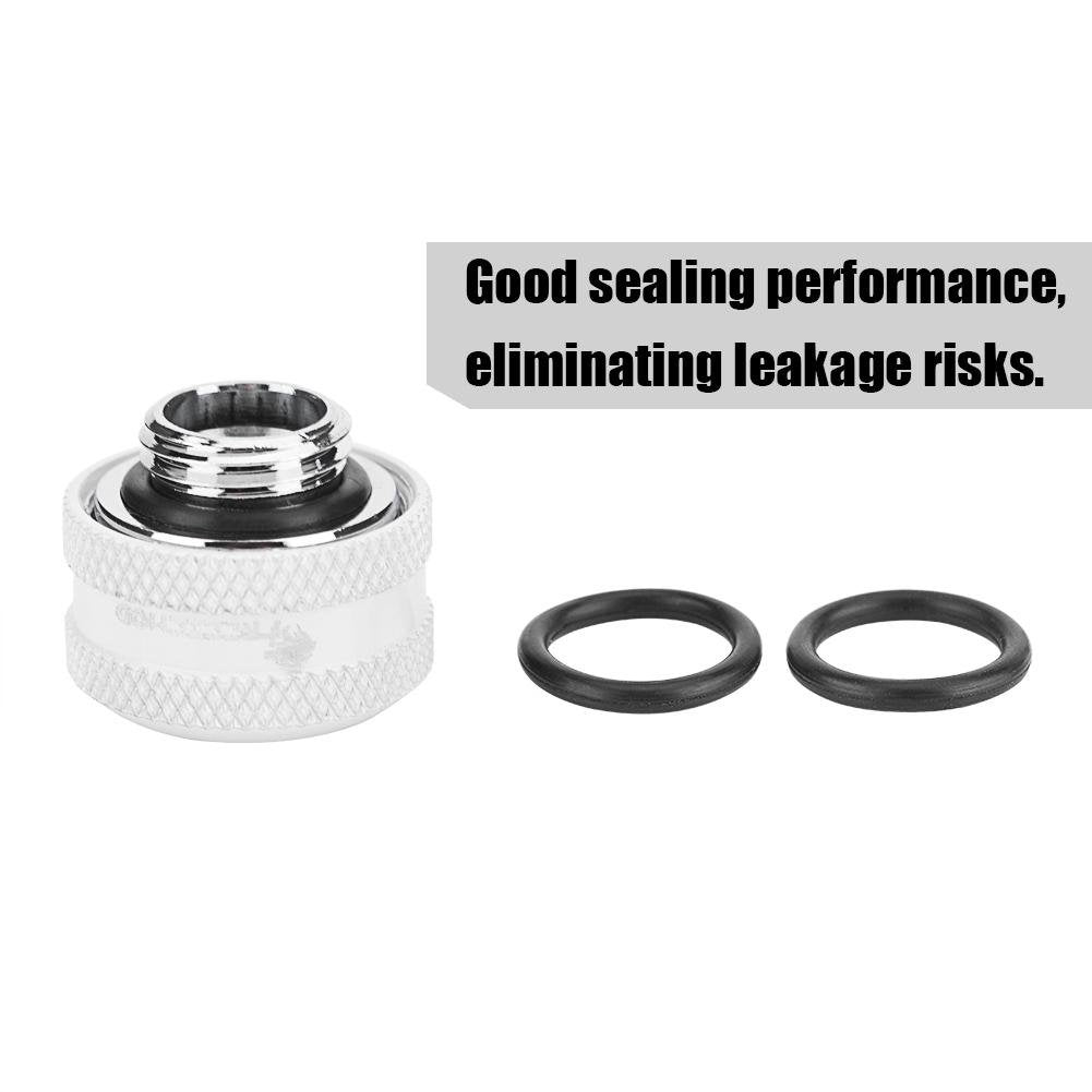 4 Pcs/Pack 16Mm Water Cooling Tubing, Water Cooling Compression Fitting With Sealing Rings For Acrylictube, For Computer Water C