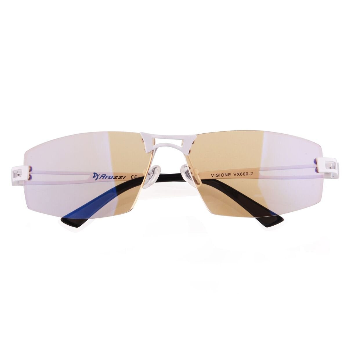 Arozzi Visione VX-600 Computer gaming glasses - Anti-glare, UV and Blue light protection, Eye strain relief, Comfortable gaming,