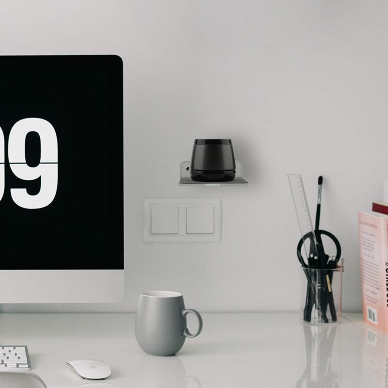 Txesign Wall Shelf Speaker Stand, Small Wall Shelf Speaker Mount For Bluetooth Speaker, Webcam, Cell Phones, Display Shelf Acryl