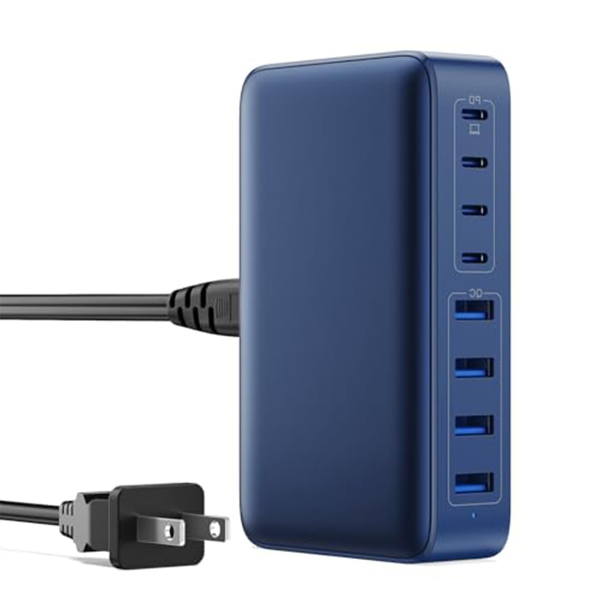 Usb C Charger 105W Usb C Charger Block Gan Iii 8 Port Fast Charging Station Pd 65W Laptop Charger Adapter Compatible With Macboo