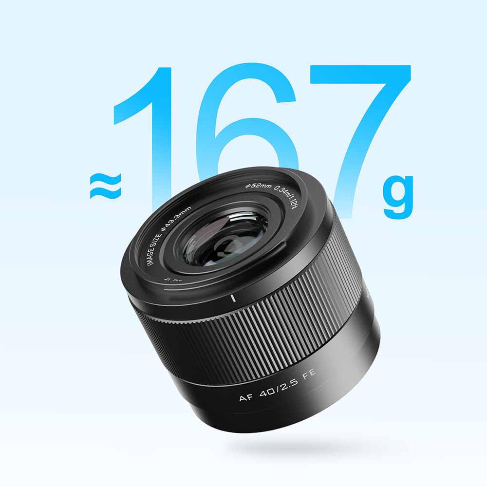 Viltrox Af 40Mm F2.5 F/2.5 Fe Mount Lens For Sony Mirrorless Cameras,Full Frame Auto Focus Lens For Sony E Mount A7Rii A7Sii A7S