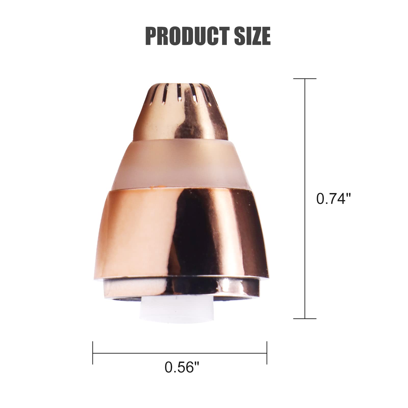 4 Pack Flawless Replacement Head, Face Hair Remove Replacement Tool For Women Facial Smooth Finishing With Cleaning Brush(Rose G