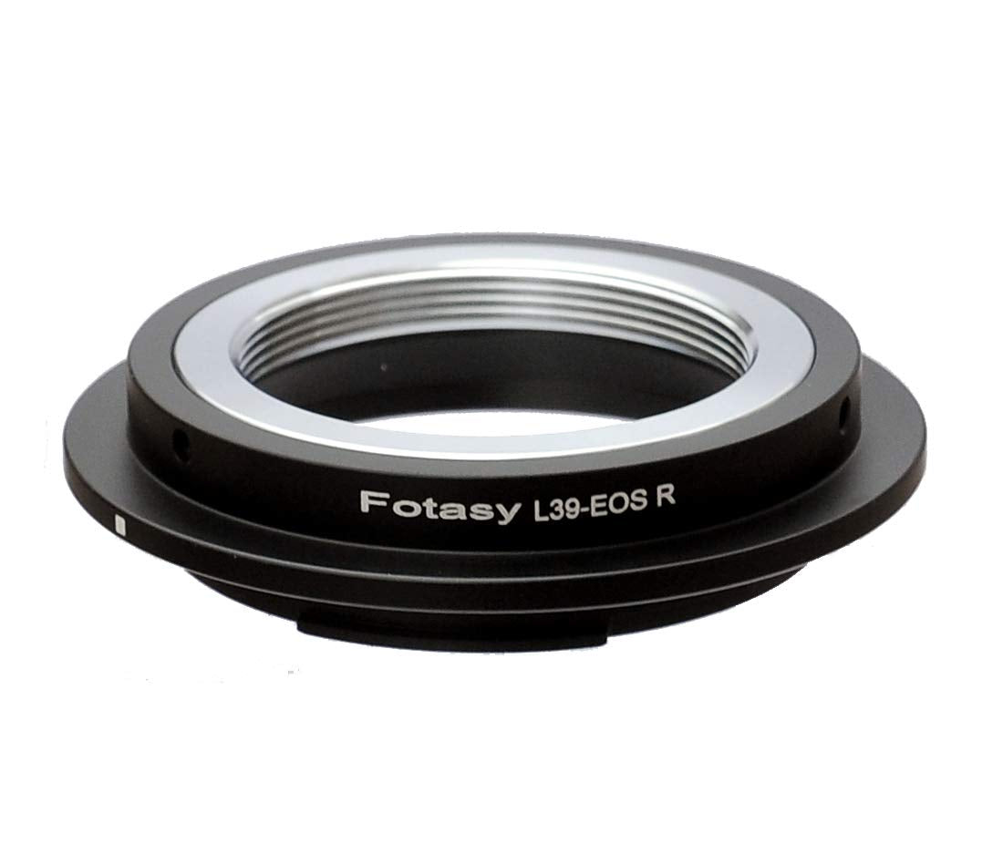 Fotasy Leica M39 Lens to Canon EOS RF Mount Adapter, Adjustable, M39 EOS R Adapter, 39mm LTM Lens Adapter, Compatible with Canon